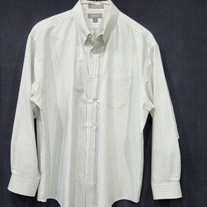 Croft & Barrow Striped Oxford Button Down Shirt 18.5 x 36